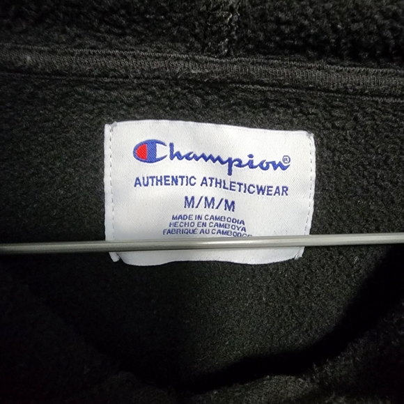Champion Slight Crop  Black Hoodie - Picture 2 of 3